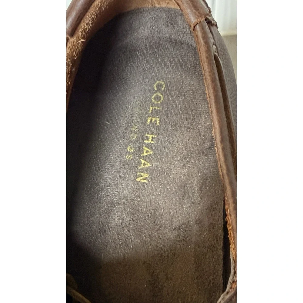 Cole Haan GRAND OS Men Boat Deck Shoes Casual Dk Brown C22865 Lace Up 11.5M GUC
